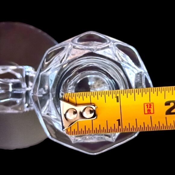 Fostoria American Clear Candlesticks Glass Double Holders Vintage Art Deco Pair. - Picture 2 of 16